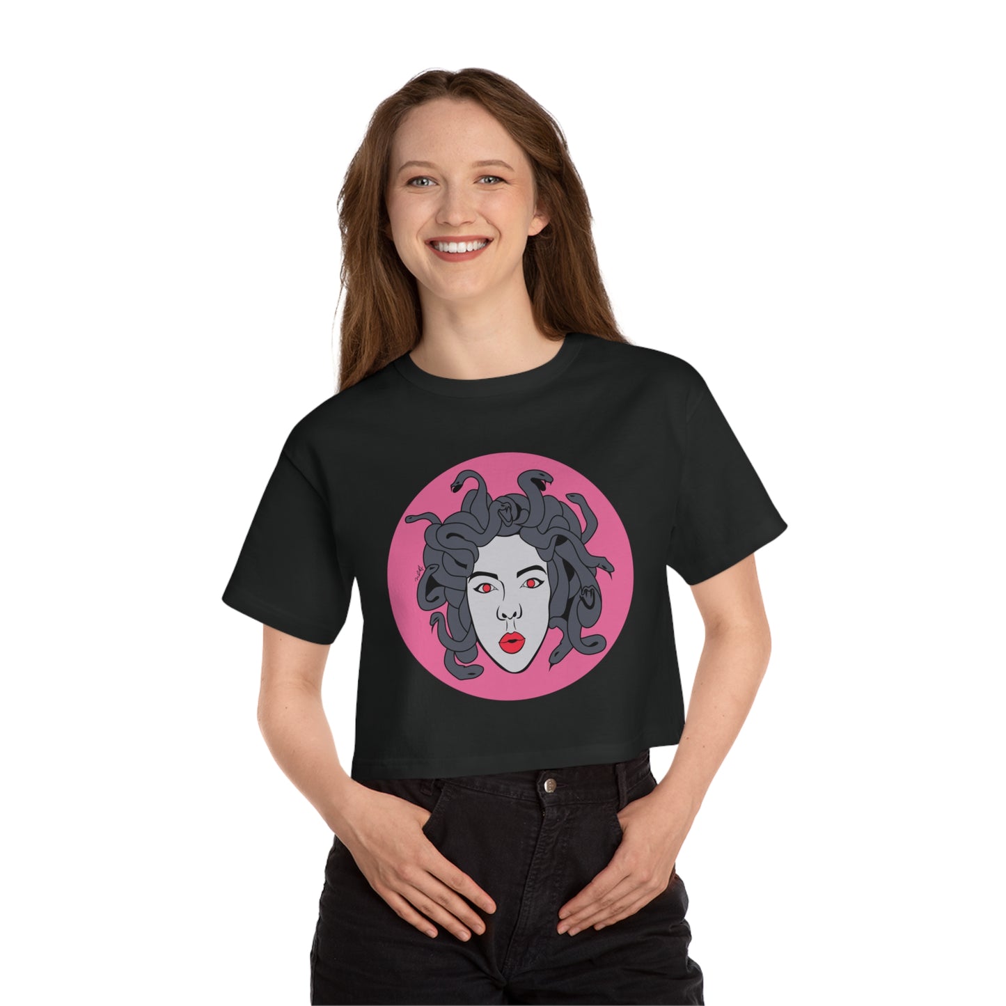 Medusa Cropped T-Shirt