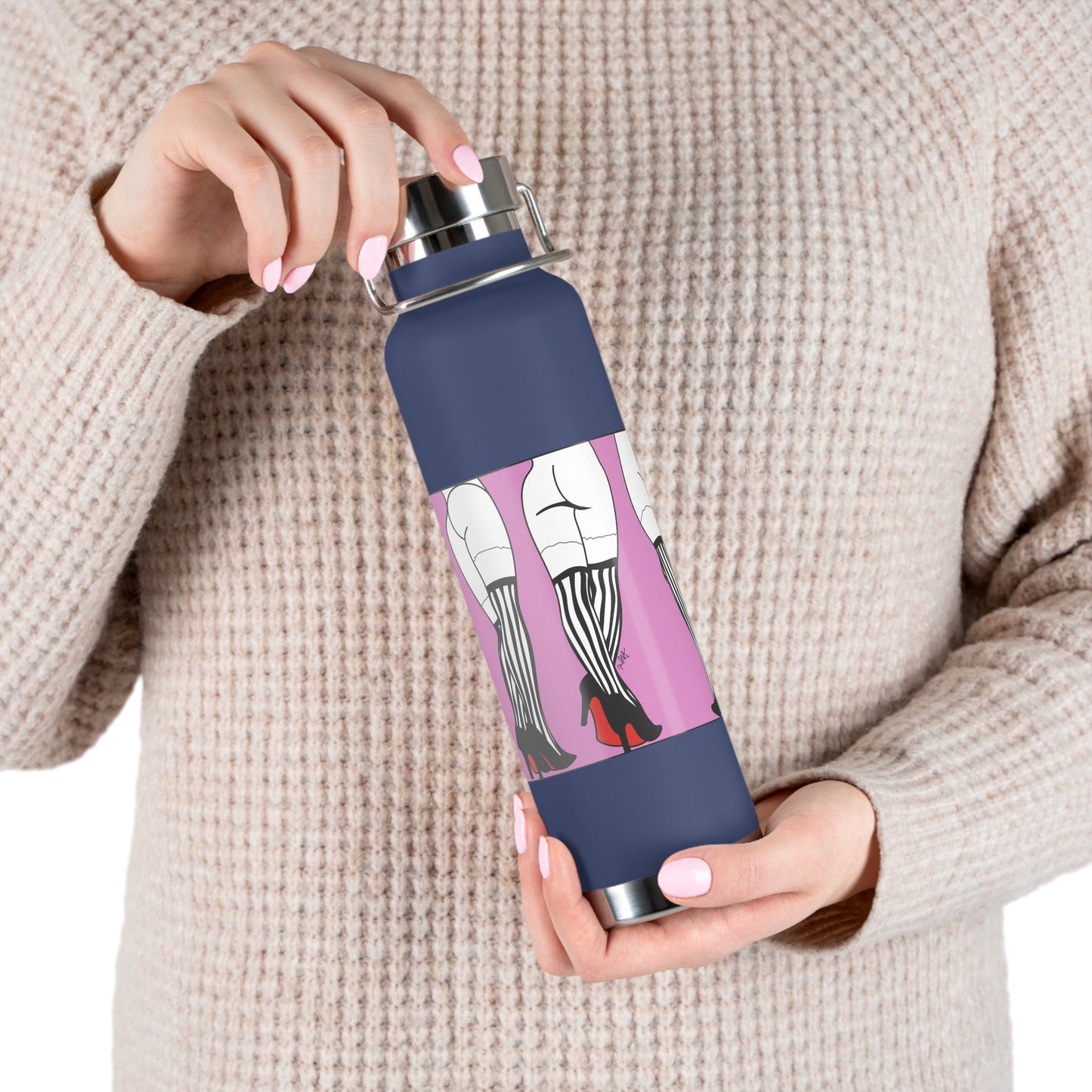 Burlesque Insulated Water Bottle - 22oz