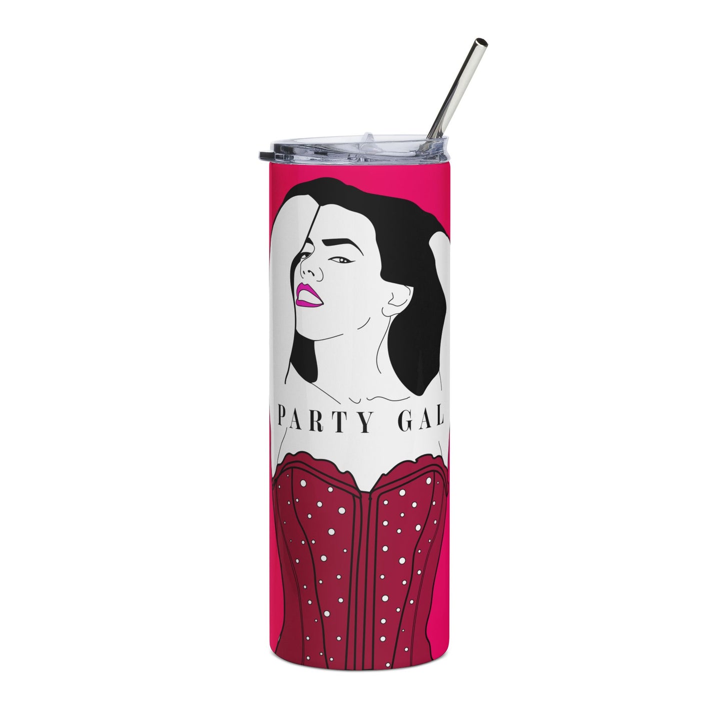 Party Gal Tumbler with Straw - 20oz