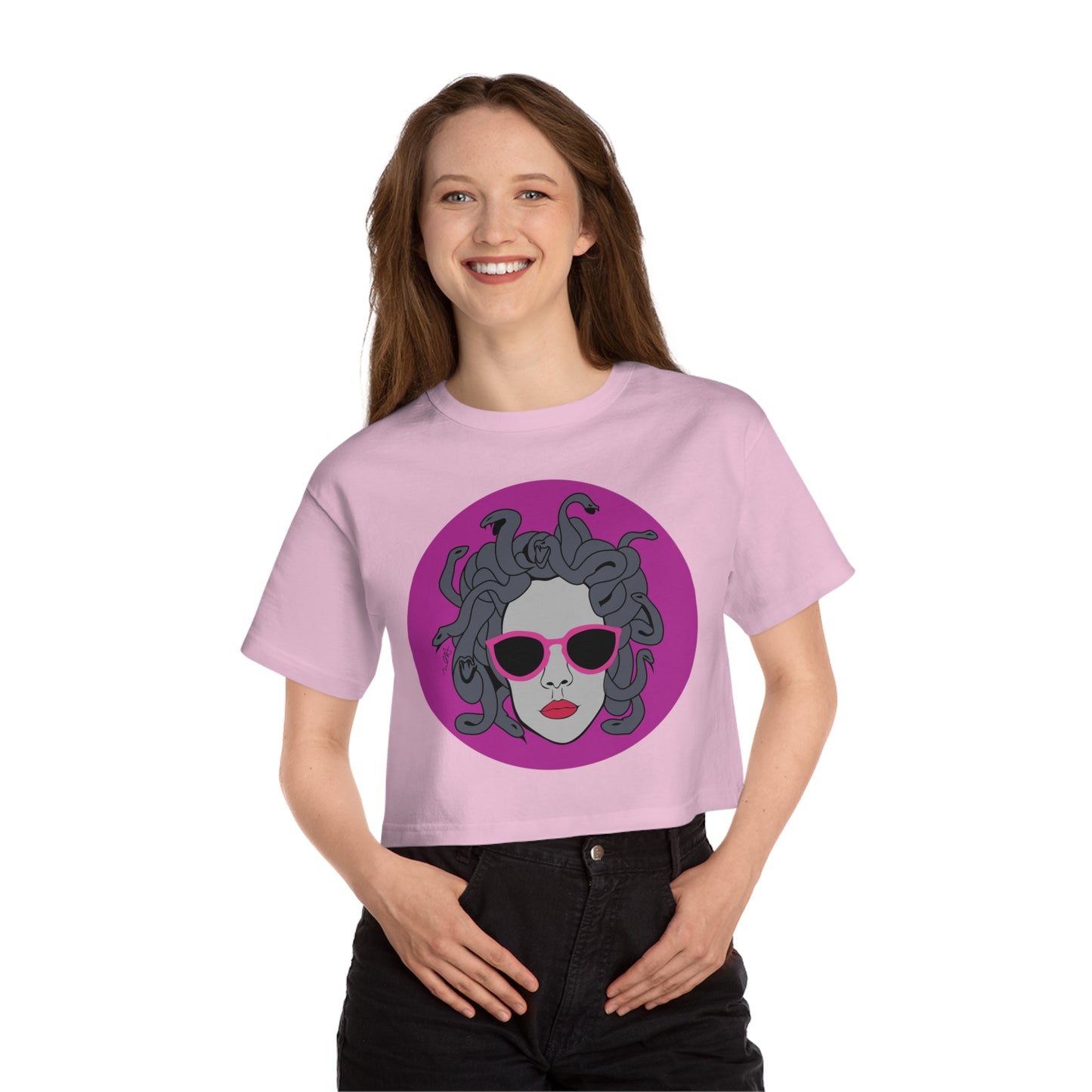 Medusa Graphic Cropped T
