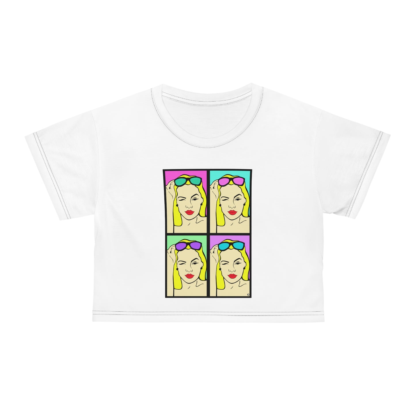 Sassy Crop Tee White