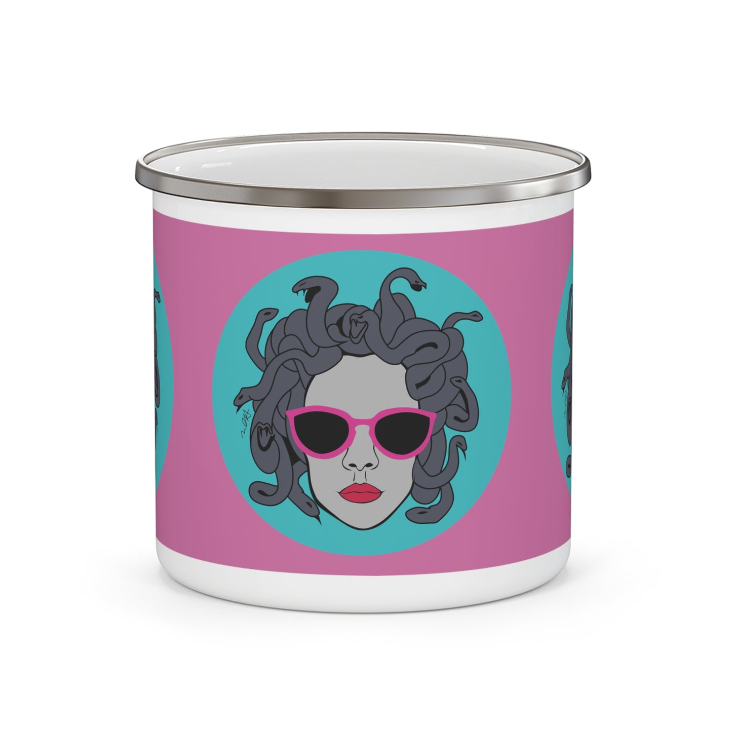 Medusa Enamel Camping Mug