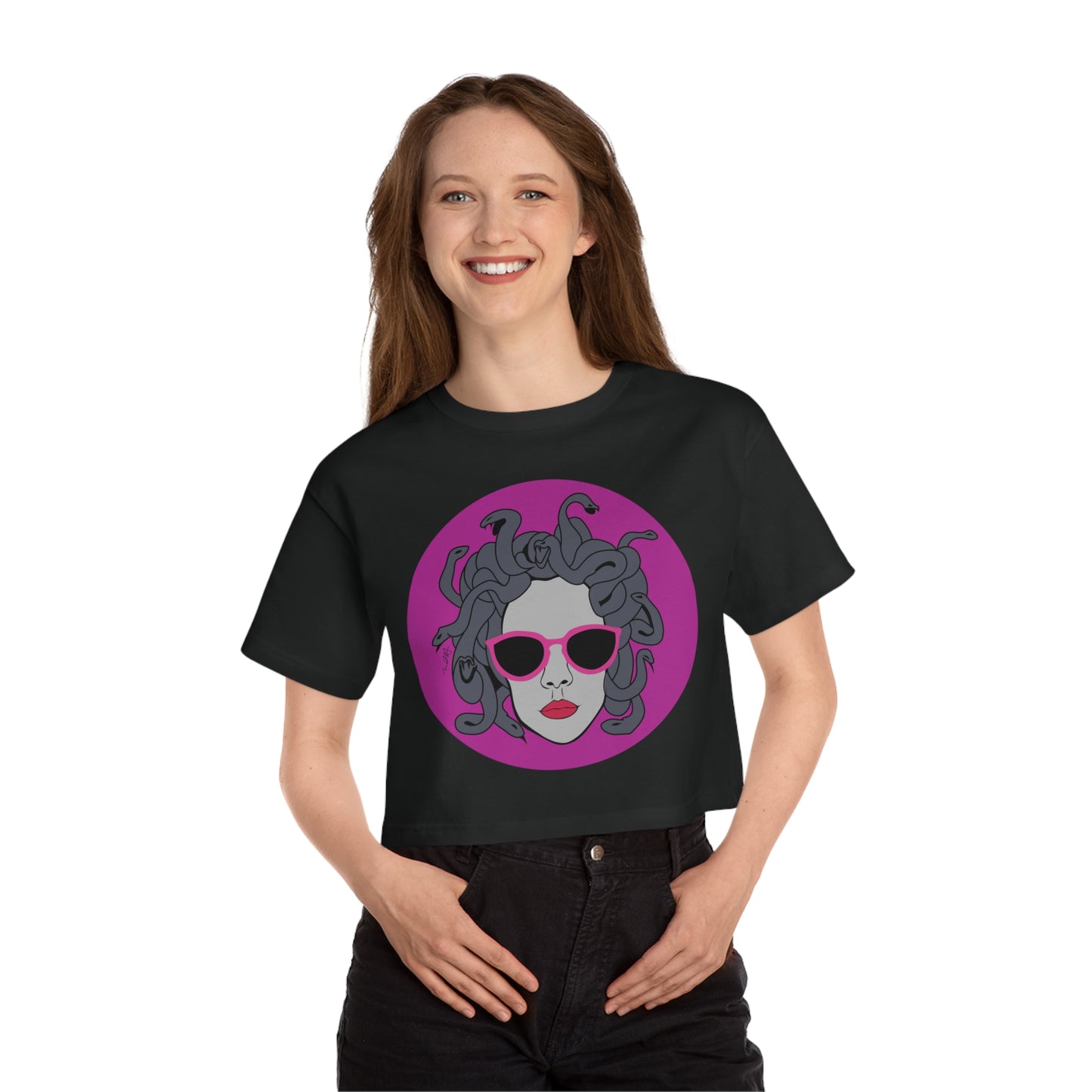 Medusa Graphic Cropped T