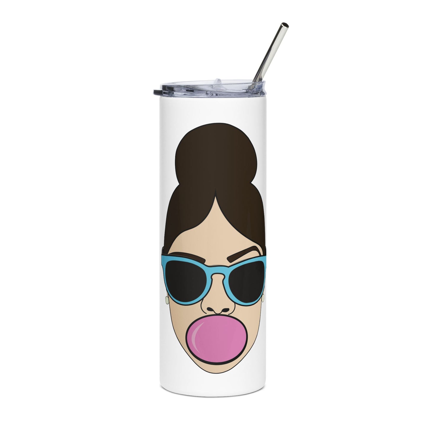 BubbleGum Tumbler 20oz with Straw