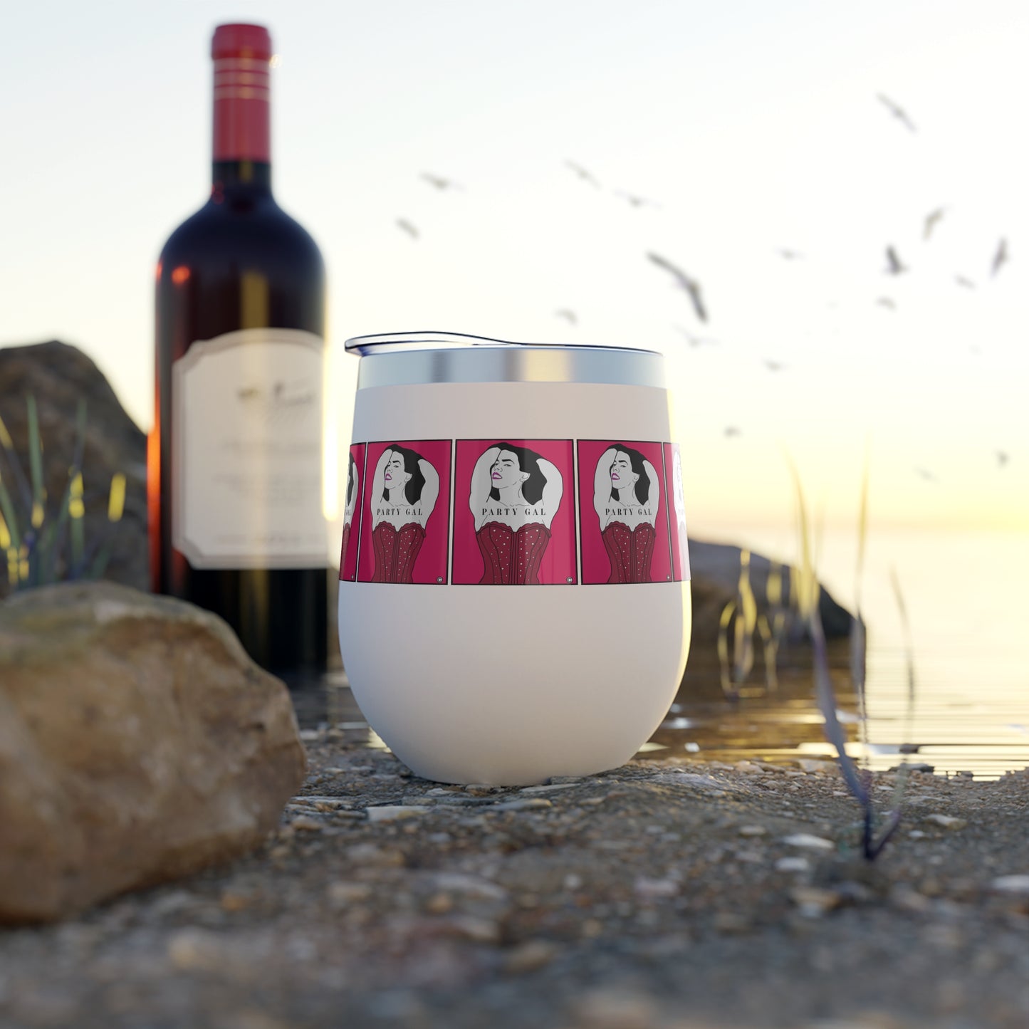 Party Gal Copper Vacuum Insulated Cup, 12oz