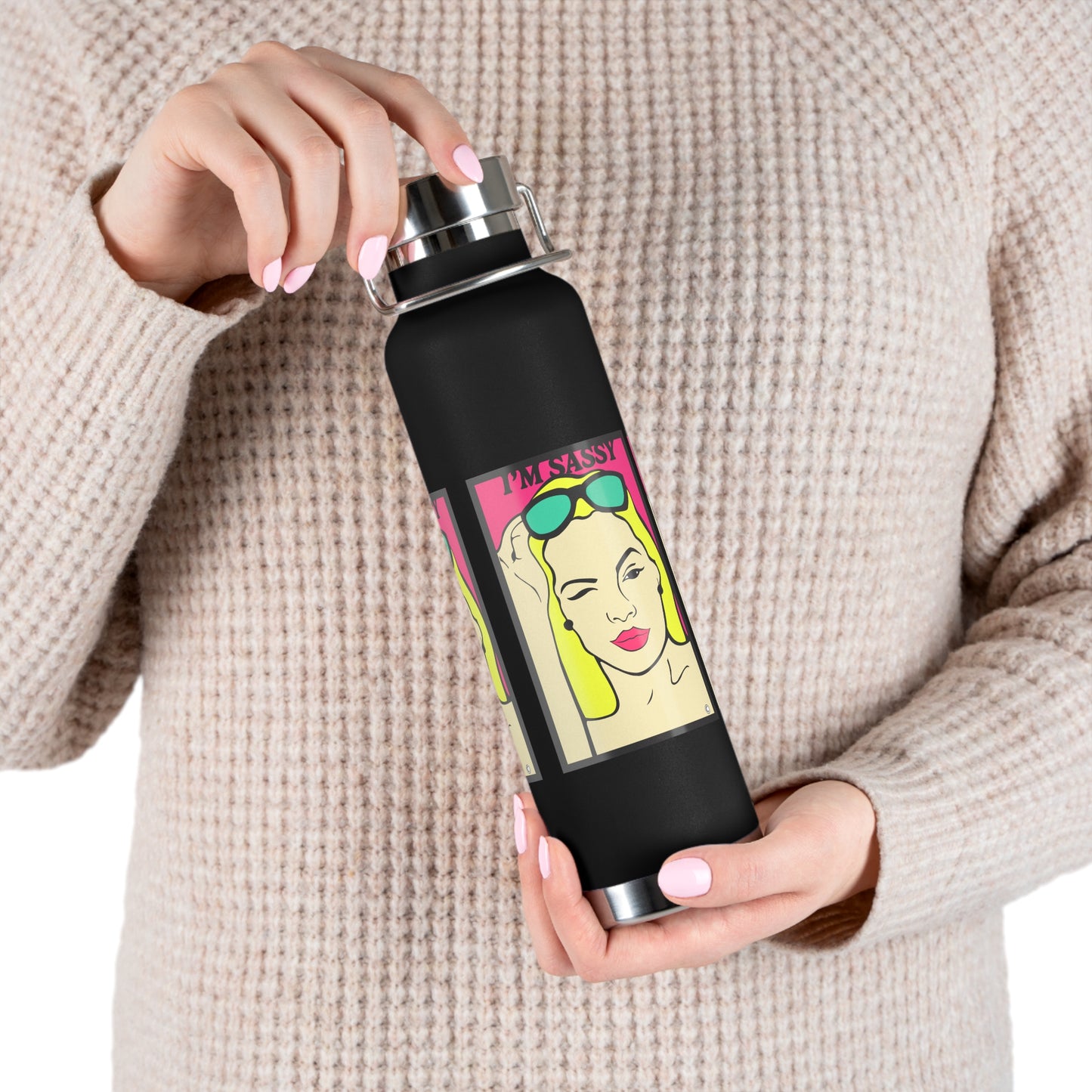 I"m Sassy Copper Vacuum Insulated Bottle, 22oz
