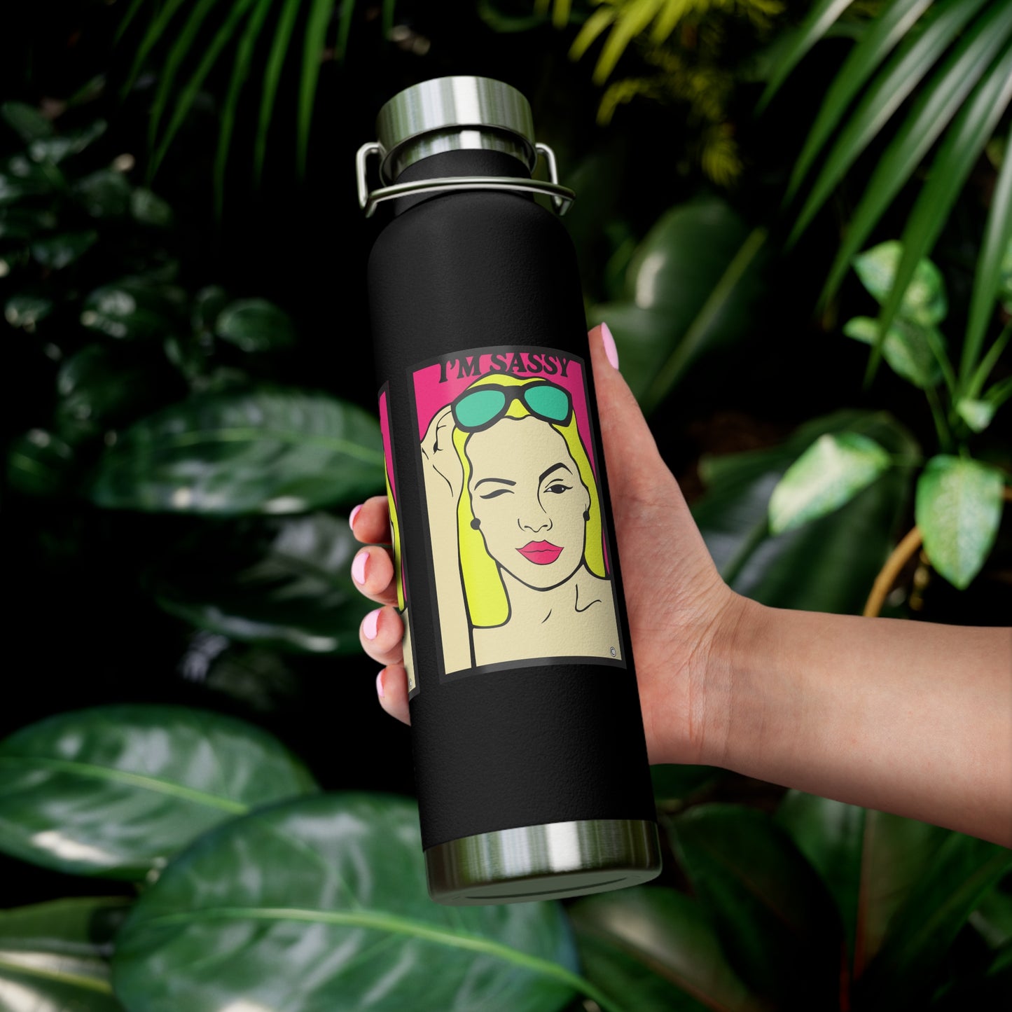 I"m Sassy Copper Vacuum Insulated Bottle, 22oz