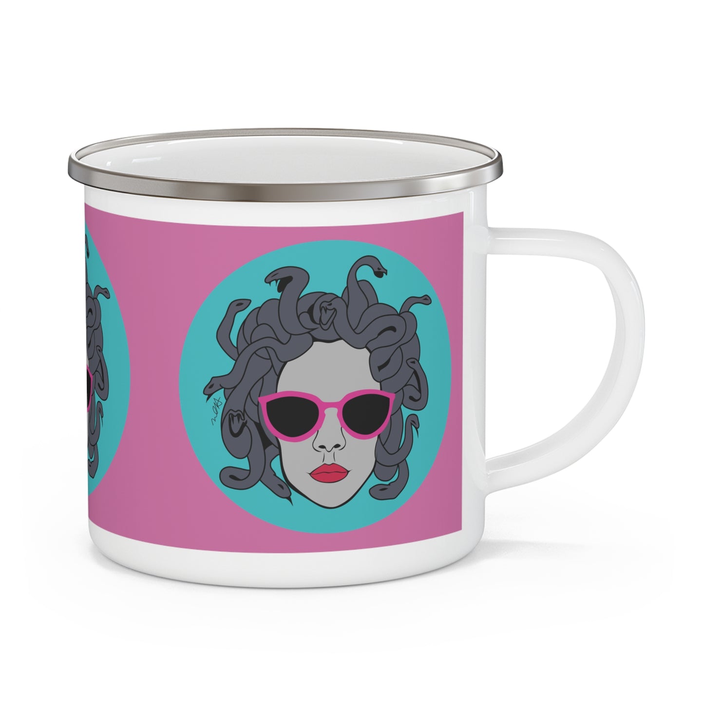 Medusa Enamel Camping Mug